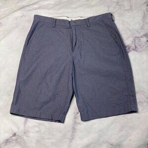 J Crew Blue Cotton Shorts Mens Size 35 Pinstripe Lightweight